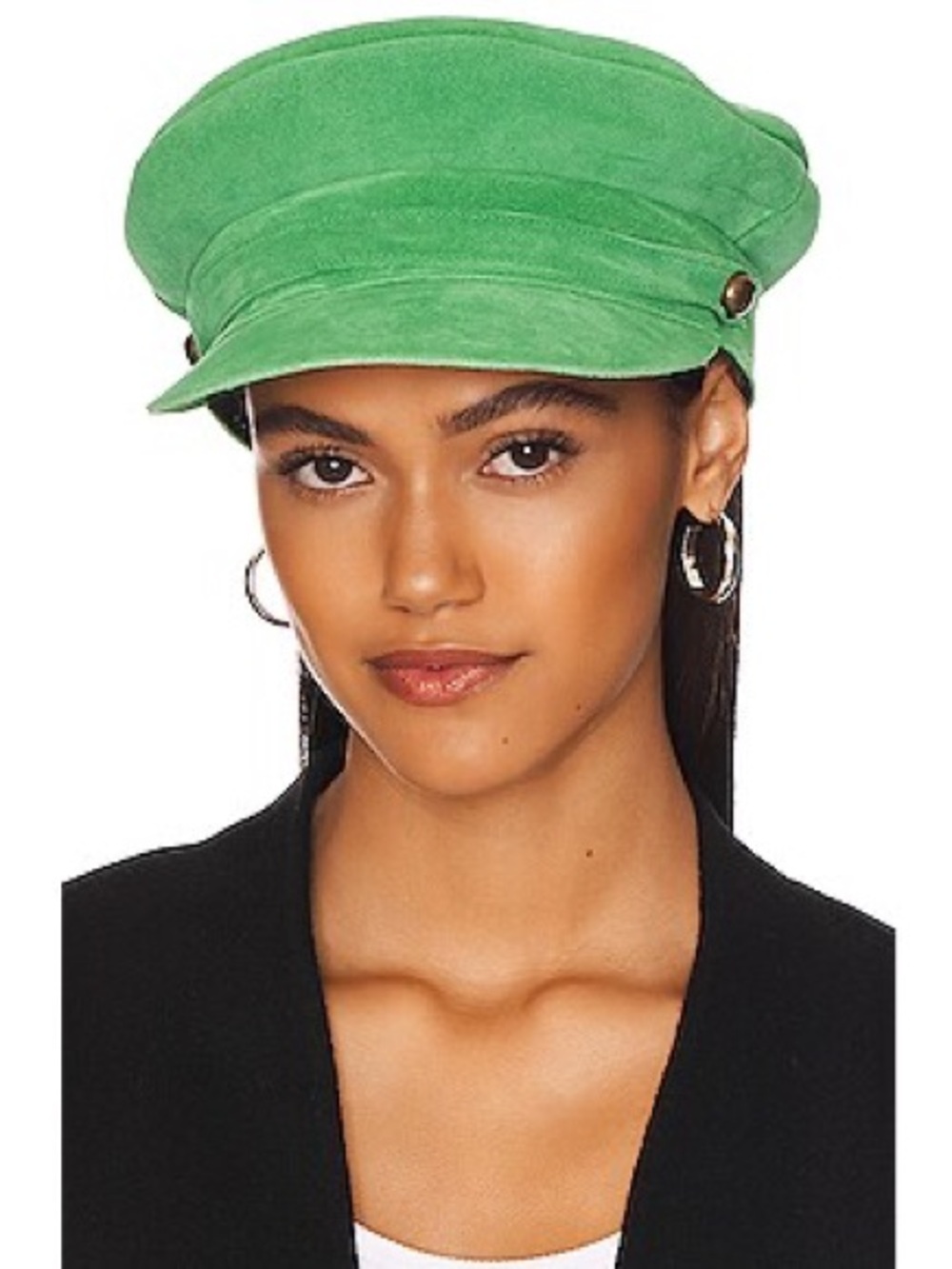 Lack of Color Lola Suede Leather Cap Colaboration Free People Medium